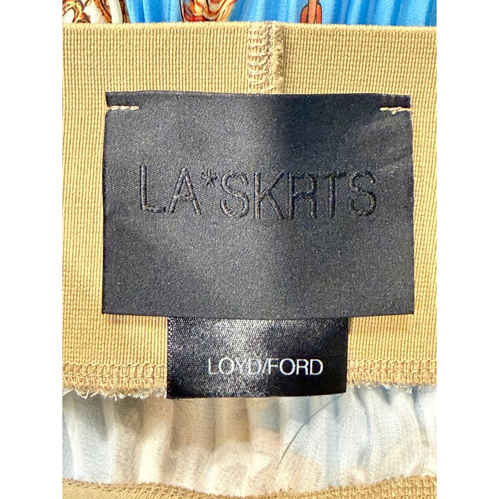 Loyd/Ford LA*SKRTS Pleated Chiffon Midi Skirt Size 1 (SM) Designer Luxury Chain - Picture 8 of 12